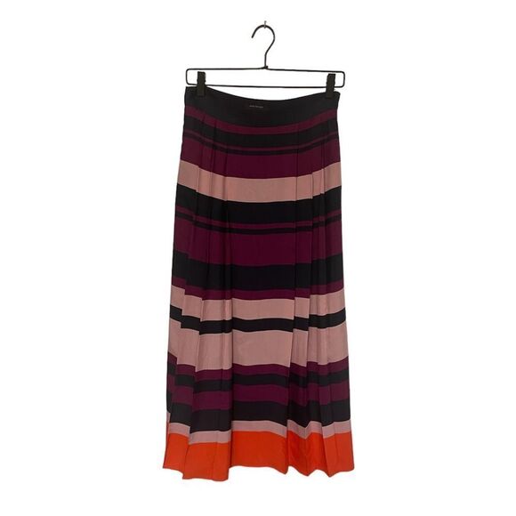 Ann Taylor Dresses & Skirts - Ann Taylor | Horizontal Stripe Pleated Skirt